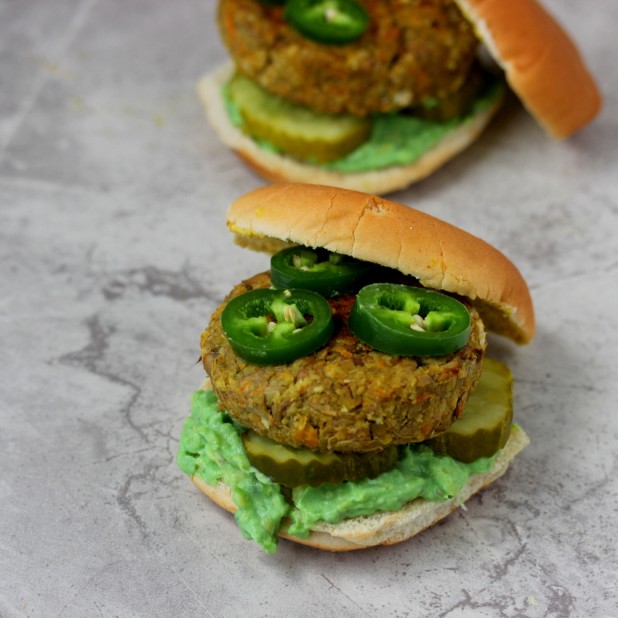 Jalapeño Veggie Burgers