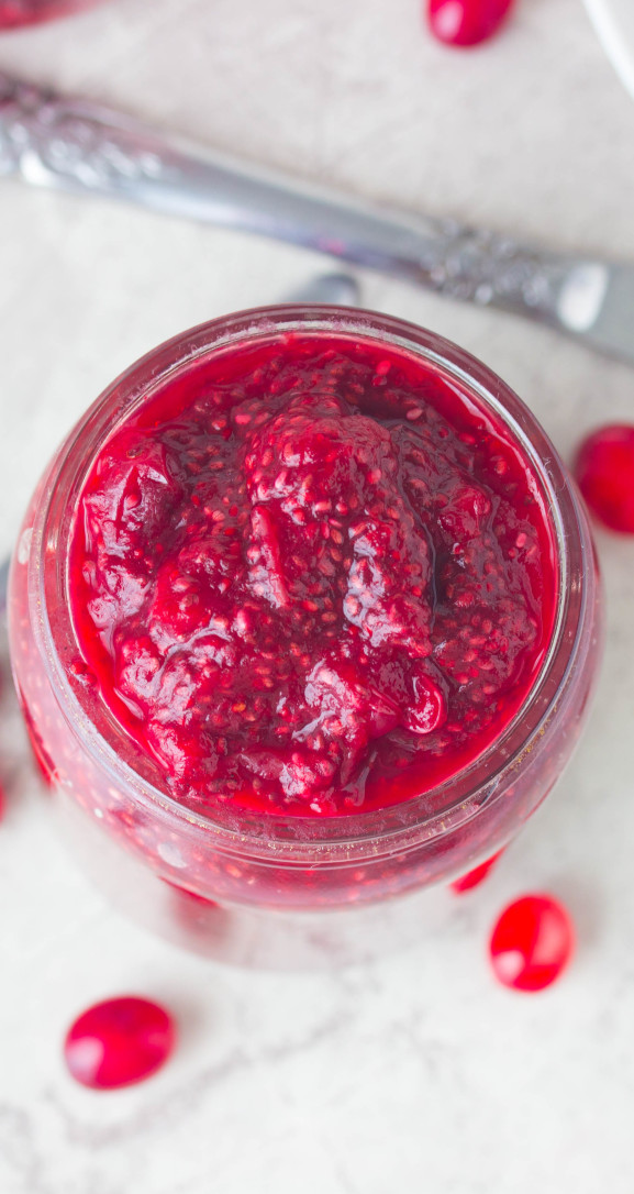 Cranberry Cinnamon Chia Jam