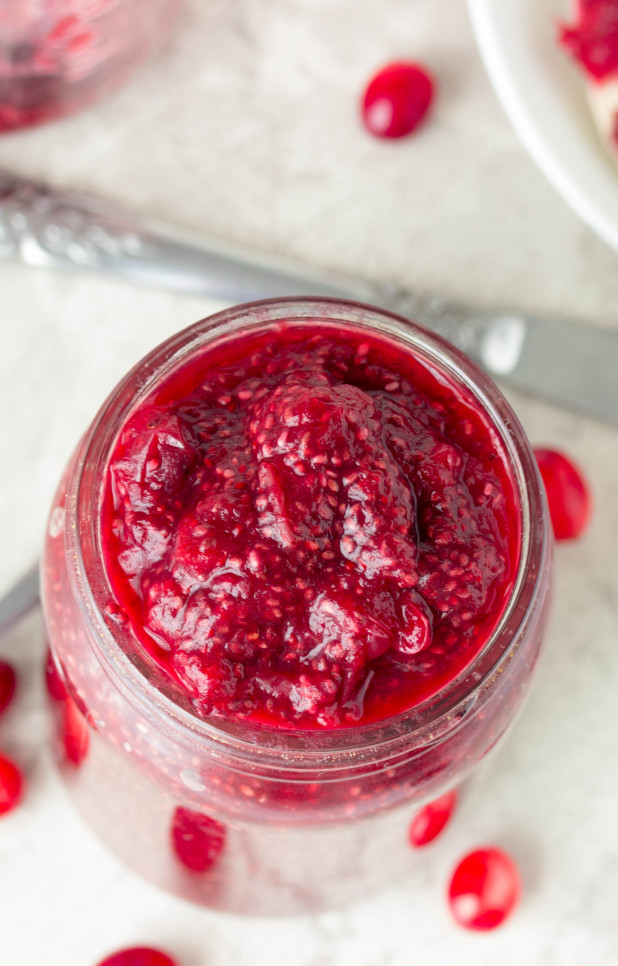 Cranberry Cinnamon Chia Jam