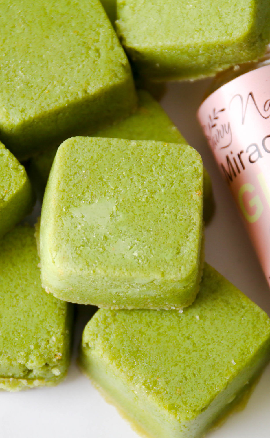 Green Tea Sugar Scrub Cubes