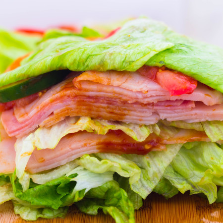 Oven Roasted Low-carb Barbeque Turkey Sandwich