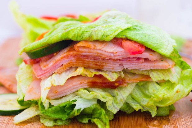 Low-carb BBQ Turkey Sandwich