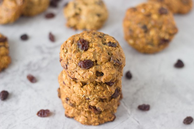 Low Fat Oatmeal Raisin Cookies