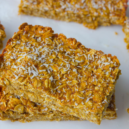 Pumpkin Banana Bread Bars