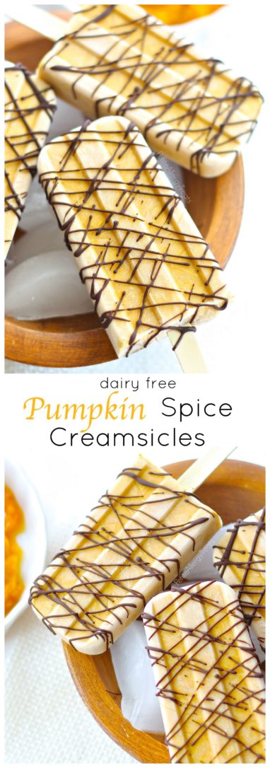 Pumpkin Pie Popsicles are fantastic way to cool off in Summer or great anytime of year for the die hard pumpkin lover.
