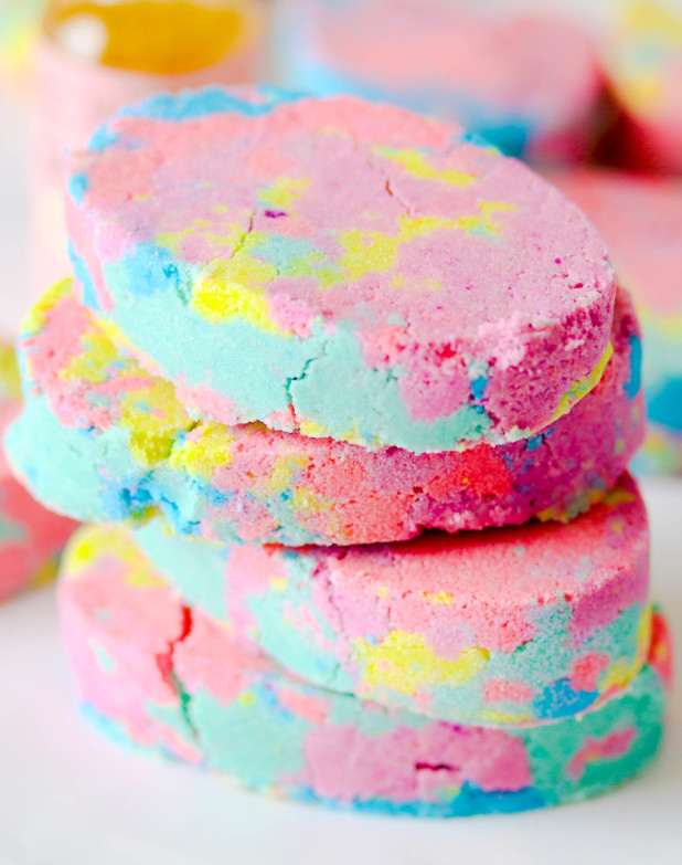 Make these easy unicorn cracked bath bombs can be made at home with a few simple ingredients for the perfect gift and a relaxing bath time. 