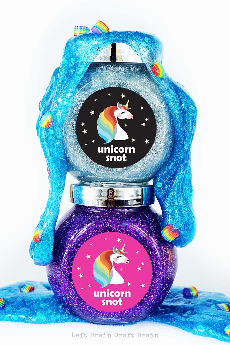 Unicorn Slime is bright and the colors are amazing make these easy unicorn #slime recipes