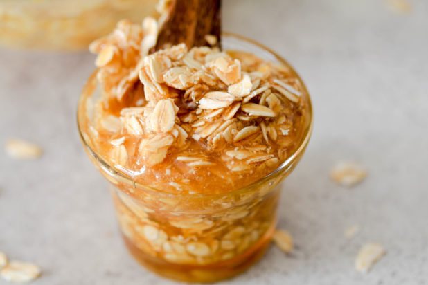 Oatmeal is not only good for you, but it can be a natural cure to remove those black heads. The honey is use to soften the black heads while rolled oats scrub them away!