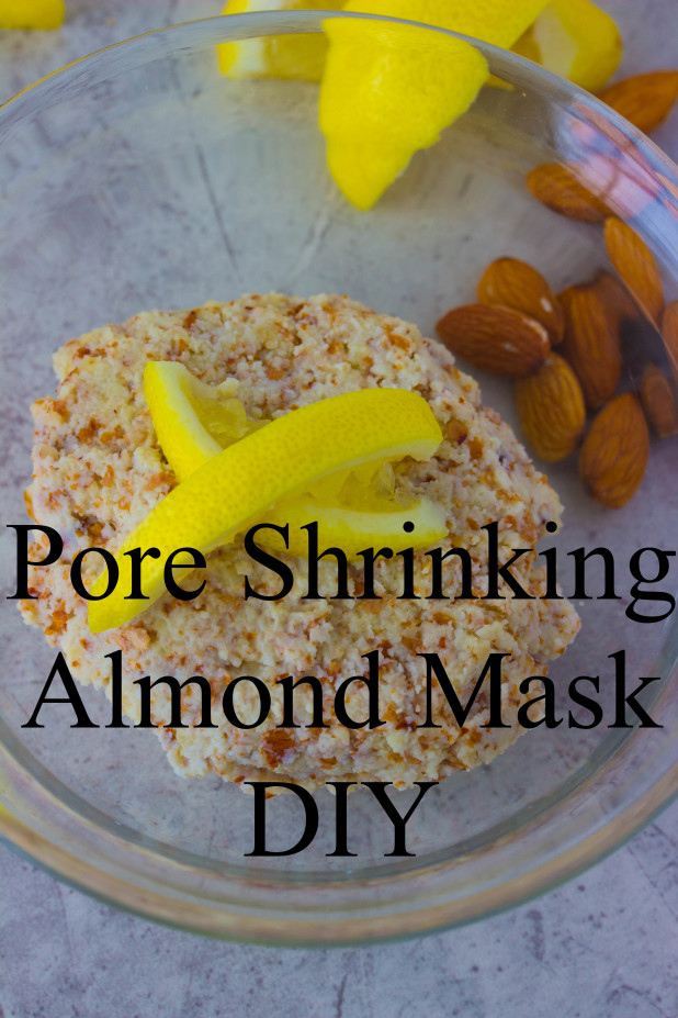 Shrink your pores naturally with a four ingredient Lemon Lavender Almond Mask 